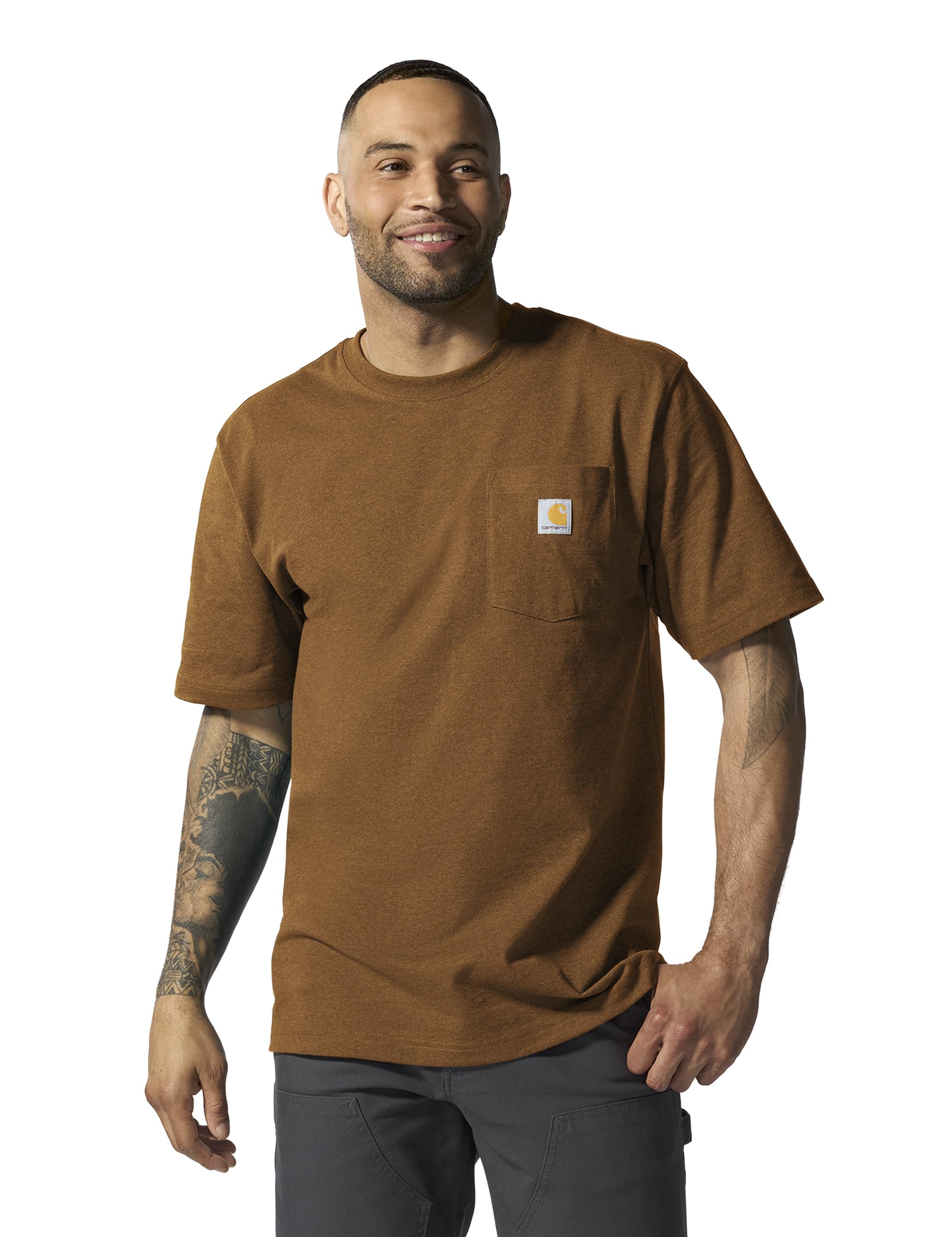 Carhartt mens K87 Workwear Short Sleeve T-shirt (Regular and Big